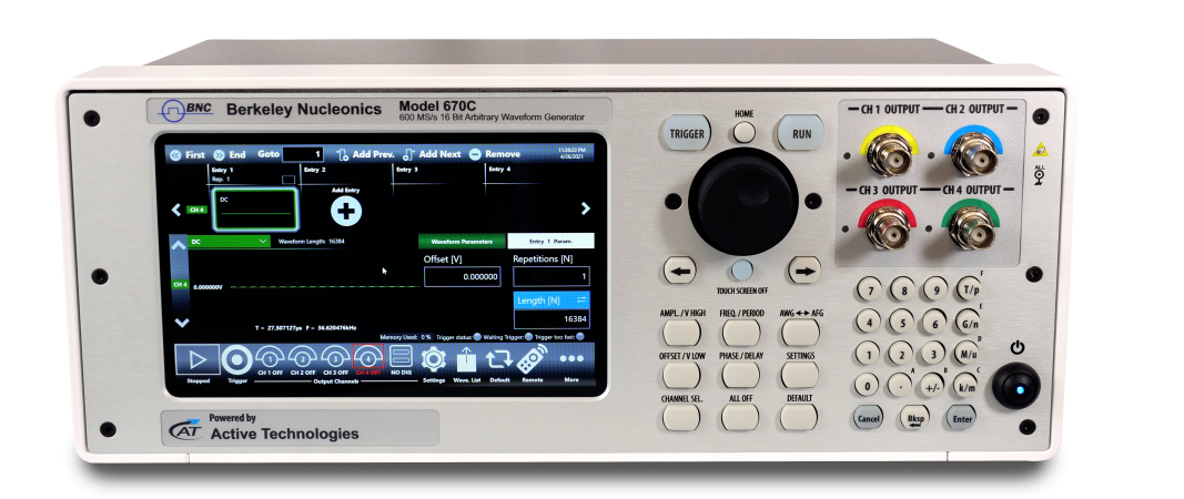180 MHz Arbitrary Waveform Generator 670C
